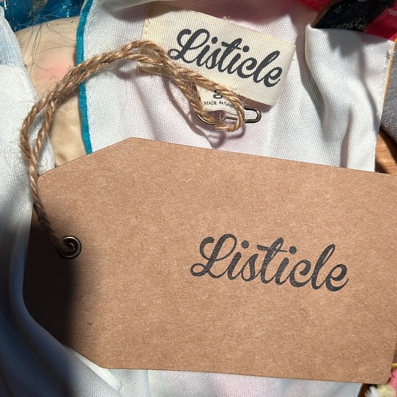 Listicle striped Dress Small NWT, summery, colorful - Picture 3 of 4